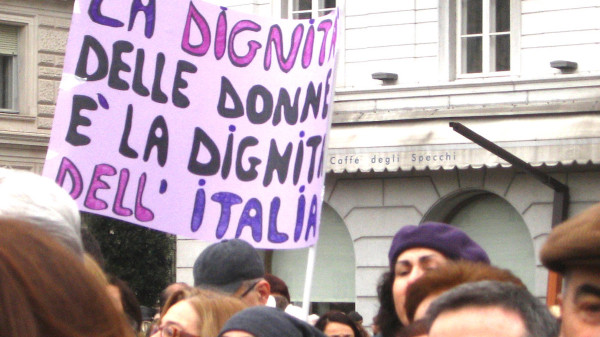 Una manifestazione per i diritti delle donne