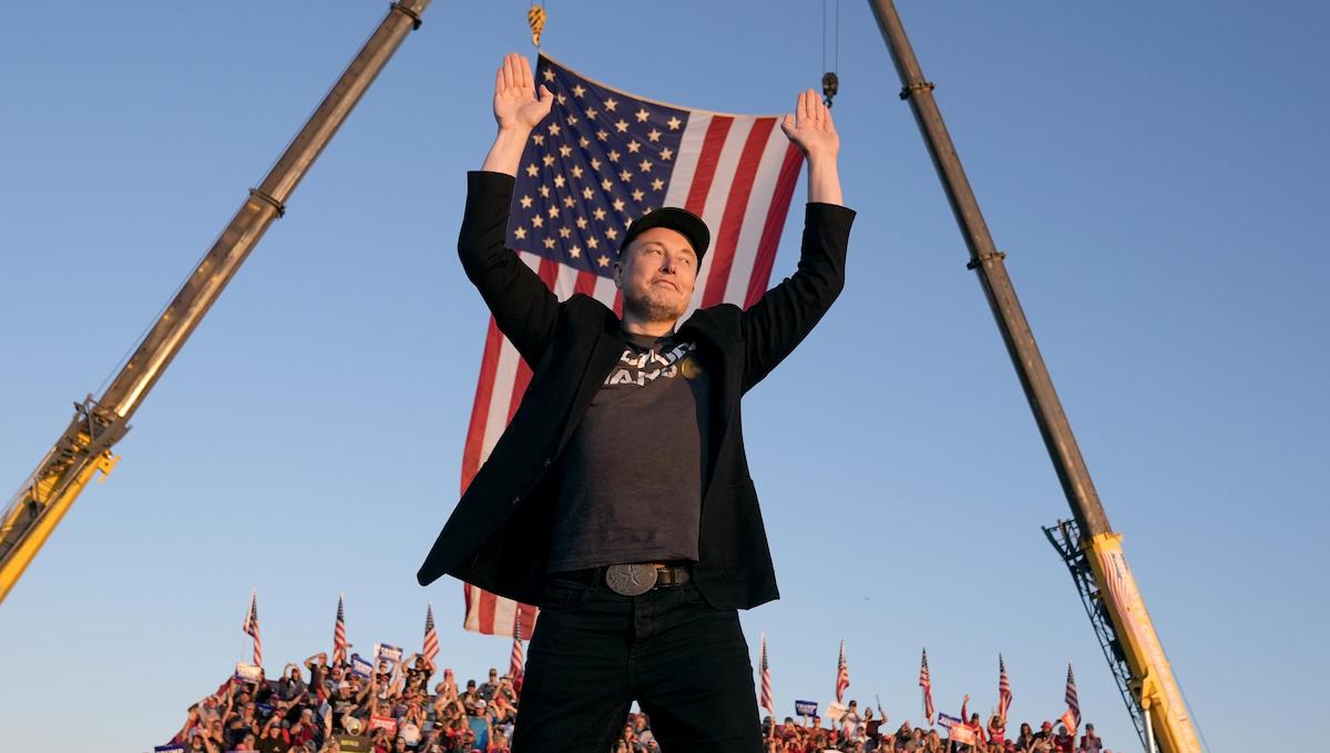 Elon Musk al comizio di Donald Trump tenuto a Butler, Pennsylvania