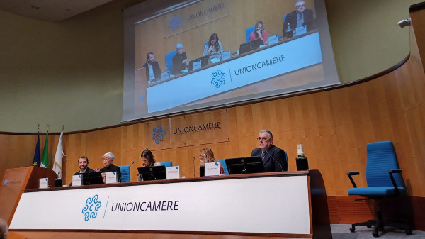 Un momento del convegno di Unioncamere