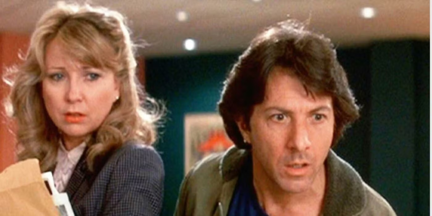 Teri Garr con Dustin Hoffman in una scena di Tootsie (1982)