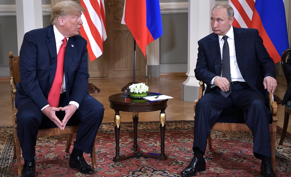 Donald Trump e Vladimir Putin nel 2018 a Helsinki