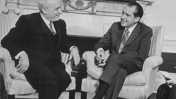 Amintore Fanfani con Richard Nixon - Wikimedia Commons